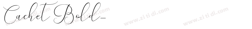 Cachet Bold字体转换
